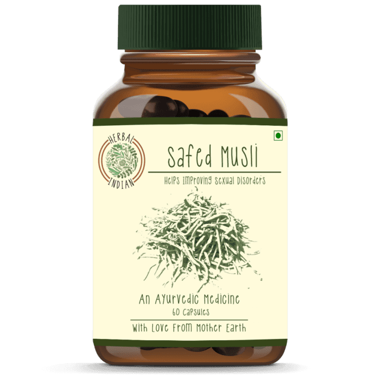 Safed Musli Helps Improving Sexual Disorders Pack Of 60 Capsules